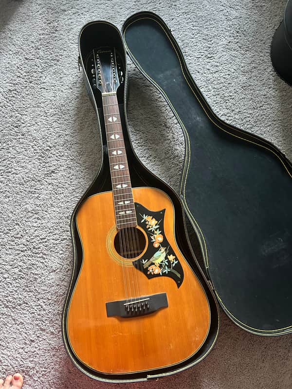 Estrada Vintage 12-String Acoustic Guitar w/ Hard Case – Made in Japan image 1