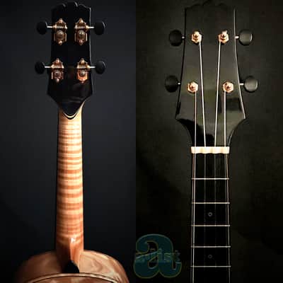RARE HIVE HORNET CSTM TENOR UKULELE W/MSTR GRADE ADIRONDACK SPRUCE+QUILTED MAPLE—GORGEOUS TONE AND LOOKS!!! image 8
