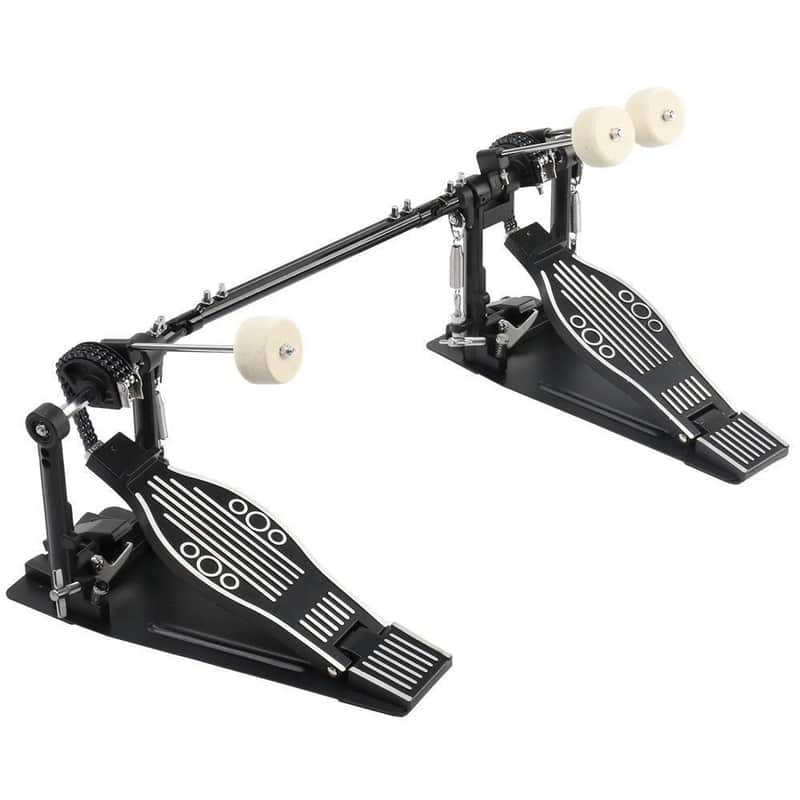 New Double Kick Drum Pedal - Twin Foot Bass Dual Chain Percussion Hardware image 1