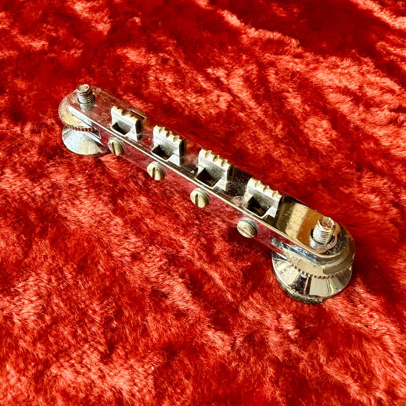 Burns Baldwin 704 hollowbody bass bridge  1960’s - Chrome original vintage uk England image 1