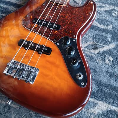 Fender American Deluxe Jazz Bass Special Edition Quilt 1999-2000 - Tobacco Burst image 11
