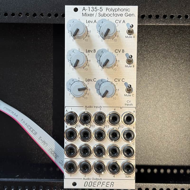Doepfer A-135-5 Polyphonic Mixer / Suboctave Generator - Silver image 1