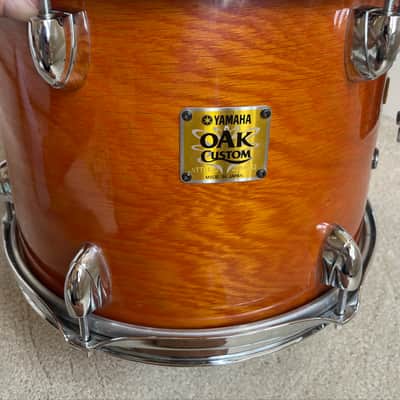 Yamaha 12” Oak Custom mounted Tom Drum MIJ 2000s - Honey Amber image 7