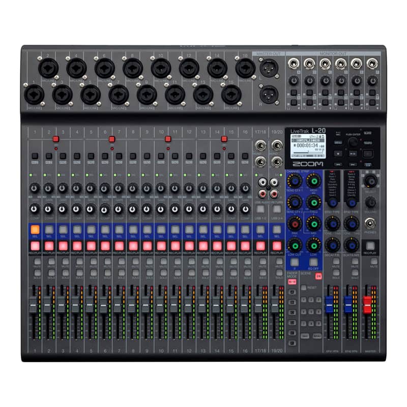 Zoom LiveTrak L-20 20-channel Digital Mixer / Recorder image 1