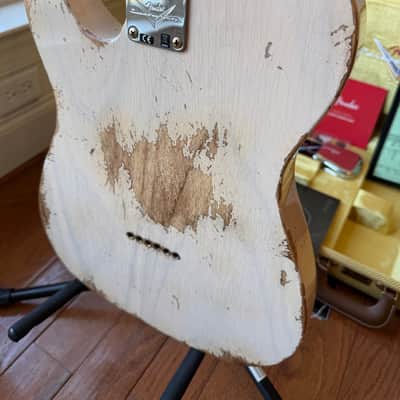 2025 Fender Custom Shop '57 Telecaster Super Heavy Relic LR25 Limited Edition - Aged Dirty White Blonde image 12