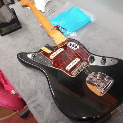 Vintage 1966 Fender Jaguar in Black original finish, listing updated 2/14/24 image 5
