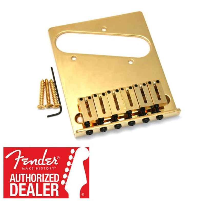 Fender American Standard Modern Telecaster Bridge Assembly Gold 099-0807-200 image 1
