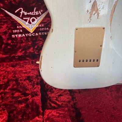 Fender CUSTOM SHOP LIMITED EDITION 1954 RELIC STRATOCASTER 2024 - AGED SONIC BLUE image 4