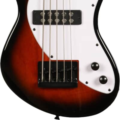 Kala Solid Body Fretless 5-String Electric U-BASS, Laurel Fingerboard, Tobacco Sunburst image 1