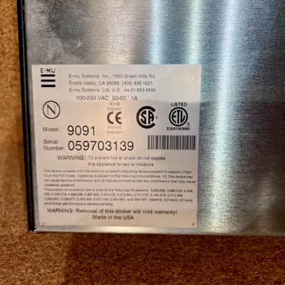 E-MU Systems Planet Phatt Rackmount Synth – 1990s – MINT condition – Serviced – Warranty image 6