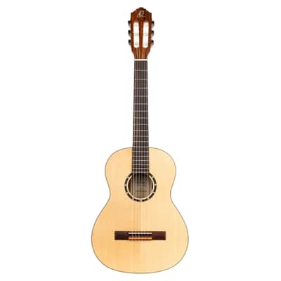 Ortega R121-3/4 Family Series Spruce Top Mahogany Neck 3/4 Size Nylon 6-String Classical Acoustic Guitar w/Gig Bag image 4