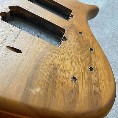 Solid Mahogany Wood 5/6 String Electric Bass Body DIY Project image 3