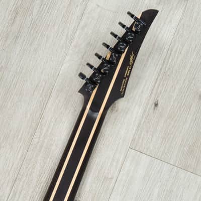 Legator Ninja X7 7-String Guitar, Buckeye Burl Top, EverTune Bridge, Royal Purple image 9