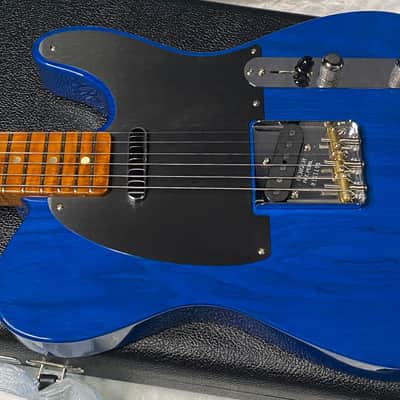 NEW ! Fender American Custom Telecaster NOS - 1-Piece Roasted AAA Flame Maple Neck Fingerboard - Sapphire Blue Transparent - Authorized Dealer - 7.4 lbs - G07467 image 7