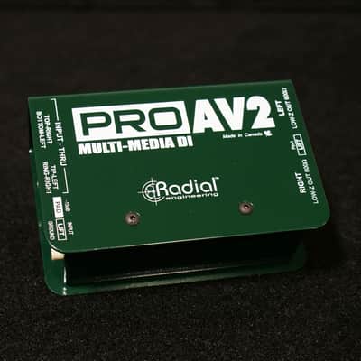 Radial Engineering Pro AV2 2-Channel Passive A/V Stereo DI Box image 1