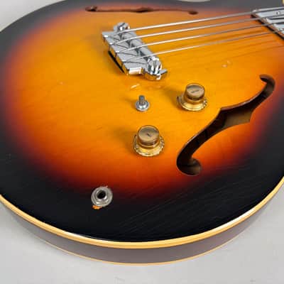 1967 Gibson EB-2 Bass Guitar Sunburst Finish w/Soft Shell Case image 13