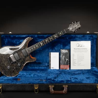 2017 PRS Custom 24 Floyd Rose Wood Library Limited Edition - Grey Black | Artist Grade Quilted Maple Top \m/ Pickups | CoA OHSC image 2