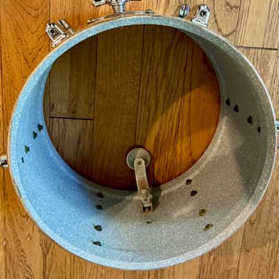 Rogers Powertone 13" Rack Tom Drum Vintage 60's Butcher Block image 11