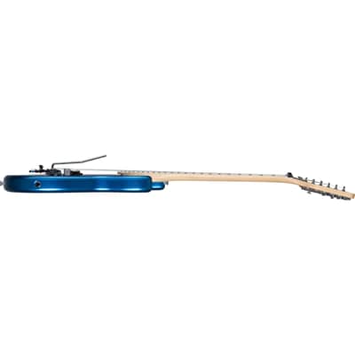 Kramer Baretta "Hot Rod" Blue Sparkle with Flames w/EVH D-Tuna image 7