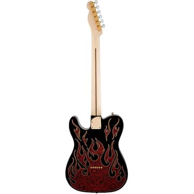 Fender James Burton Telecaster Electric Guitar Red Paisley Flames image 6