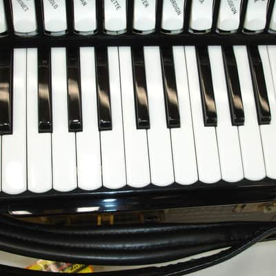 Philharmonic Piano Accordion, Black w/ Case & Straps image 4