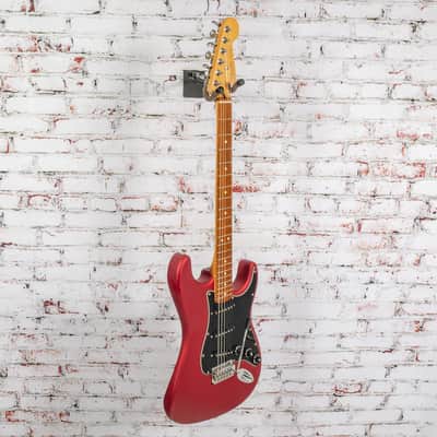 Fender - 2003 MIM Standard Stratocaster Electric Guitar - Satin Candy Apple Red - x3596 - USED image 5