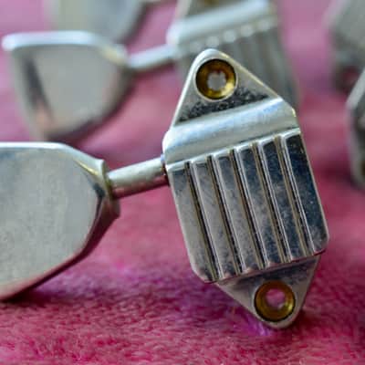 Vintage 1960s Gibson Nickel Waffleback Tuner Set - Tal Farlow, Martin Gibson Acoustic image 4