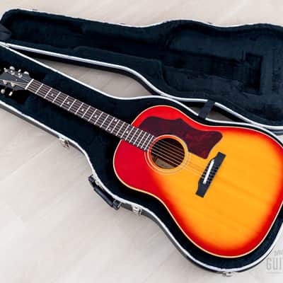 1964 Gibson J-45 ADJ Vintage Dreadnought Acoustic Guitar Cherry Sunburst, Collector-Grade w/ Case image 19