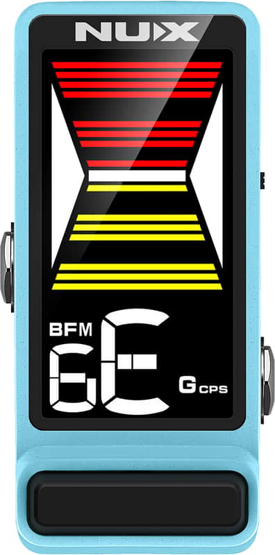 Guitar Tuner FlowTune 2 by NUX | Tuner Pedal | Suitable for Bass Guitar | Blue image 1