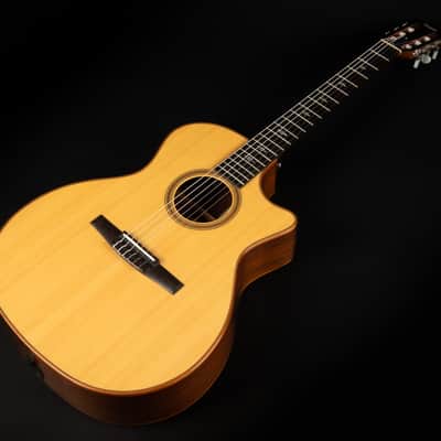 2018 Taylor 714ce-N - Natural | USA All Solid Grand Auditorium Crossover Classical Guitar Nylon Cutaway Pickup | OHSC image 5