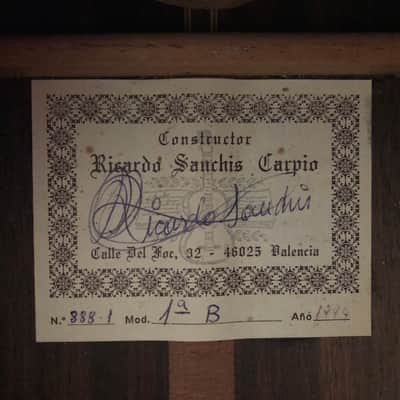 Ricardo Sanchis Carpio  1A Classical Guitar image 18