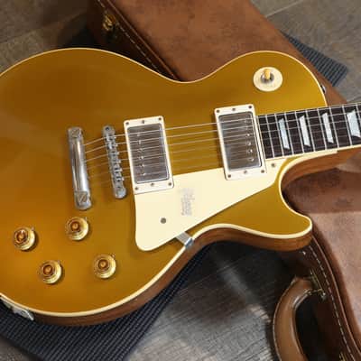2018 Gibson Custom Shop Standard '57 Limited Run Historic Reissue w/ Brazilian FB Les Paul Electric Guitar Gold Top + COA OHSC image 3