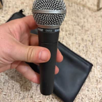 Shure SM58 Handheld Cardioid Dynamic Microphone 1984 - Present - Black image 2