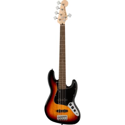 Squier Affinity Series Jazz Bass V LRL (3-Colour Sunburst) - 5-String Electric Bass image 1