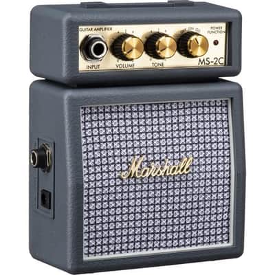 Marshall MS-2 1-watt Battery-powered Micro 1/2 Stack Amp - Vintage Grey image 2