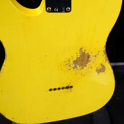 Fender Custom Shop '59 Esquire Heavy Relic Electric Guitar - Graffiti Yellow image 15