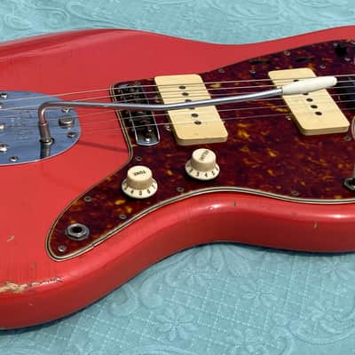 Fender Jazzmaster 1963 - Fiesta Red Matched Head Custom Color image 13