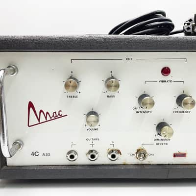 Vintage Italian Tube Amp Mac 4c A52 Reverb 60s,70s image 2
