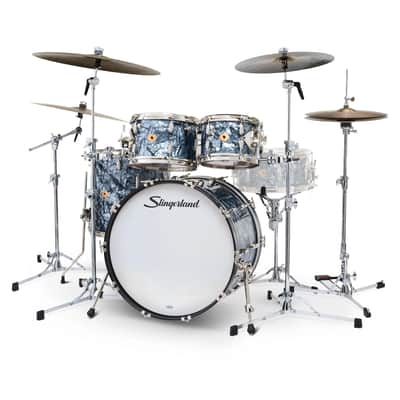 Slingerland Radio King Outfit 22-10-12-16in Black Diamond Pearl image 2