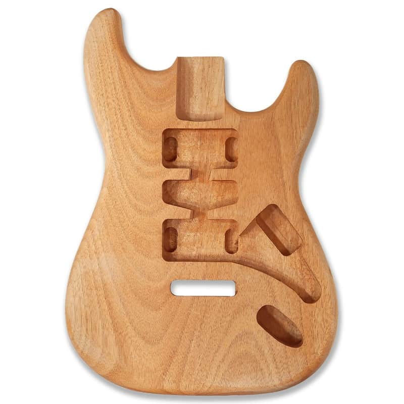 Stratocaster Style Electric Guitar Body HSH, Okoume image 1