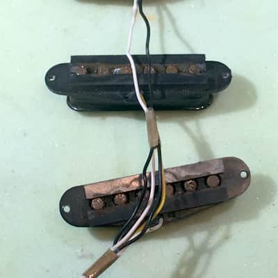 Vintage True Relic Fender Squier Strat Guitar Pickups Set Stratocaster + Wiring image 6