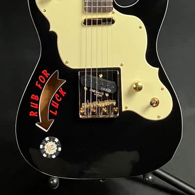 Joe Doe 'The Gambler' JDV32 Limited Edition Electric Guitar Gloss Black w/ Case image 1