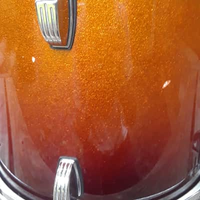 Ludwig Accent CS Custom Amber Sparkle Fade 12"x8" tom image 10