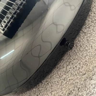 Quincy Black Left Handed 8 String Guitar, Basswood Body with Maple Neck image 9