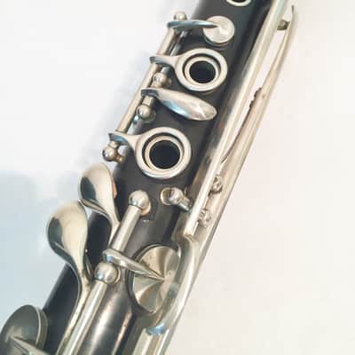 Pourcelle Bb Albert Clarinet High Pitch A454 Restored with Case-Wood Mouthpiece image 8