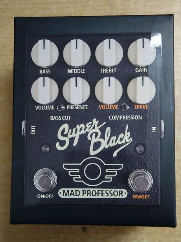 Mad Professor Super Black Preamp Boost/Overdrive Pedal w/ Original