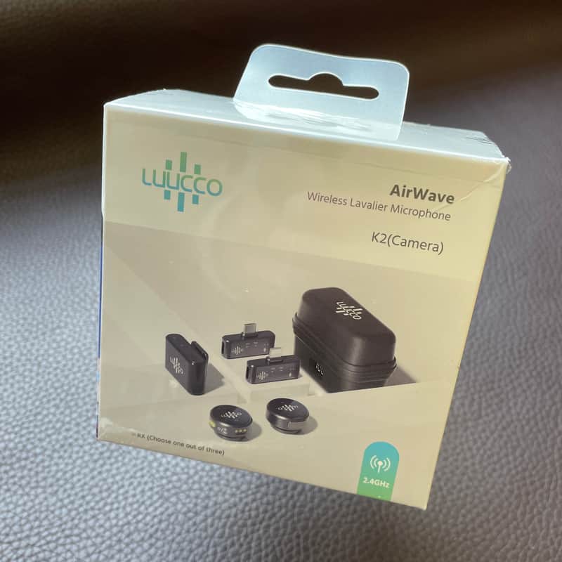 Luucco Airwave K2 Wireless Lavalier (Camera/DSL Model with 2 mics) 2026 - Black image 1