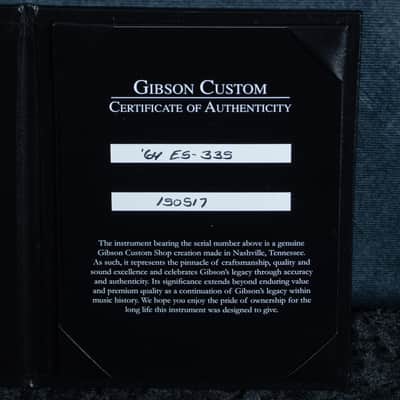 Gibson Custom 1964 ES335 Reissue VOS Sixties Cherry 150517 image 7