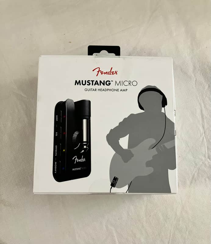 Fender Mustang Micro Guitar Headphone Amp 2021 - Present *Open Box New* Black image 1