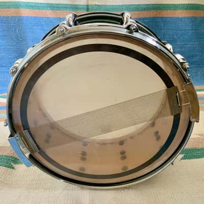 Pearl snare drum 14’’x6.5’’ Pearl masters custom maple shell  1996 - Emerald mist image 6